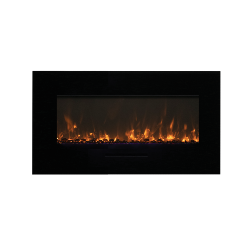 Amantii WM-BI-58-6421-BLKGLS Electric Fireplace