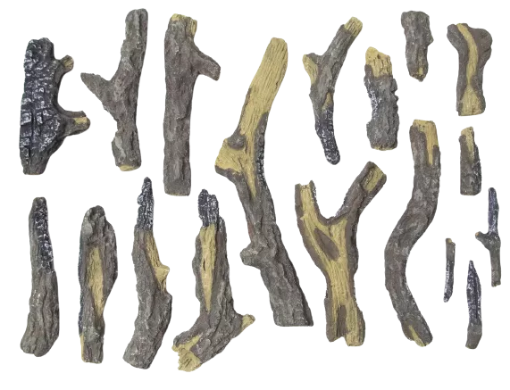 18PCE Oak Log-Set