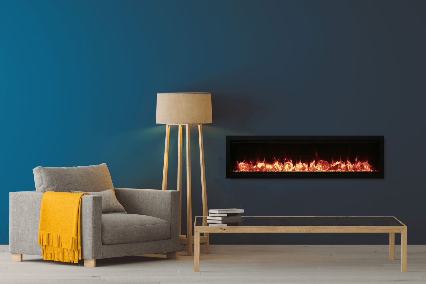 Ambiance Impressionist Series - Linear Smart Electric Fireplace