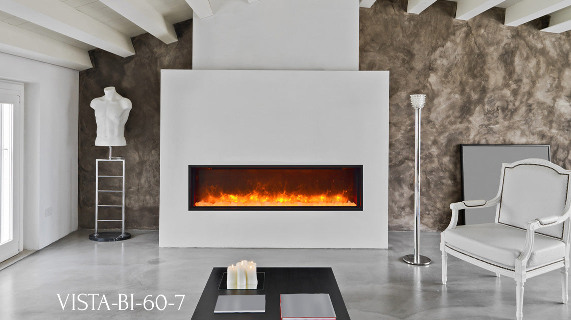 Sierra Flame Electric Fireplace – Vista Slim Series BI-50-12,BI-60-7,BI-72-12