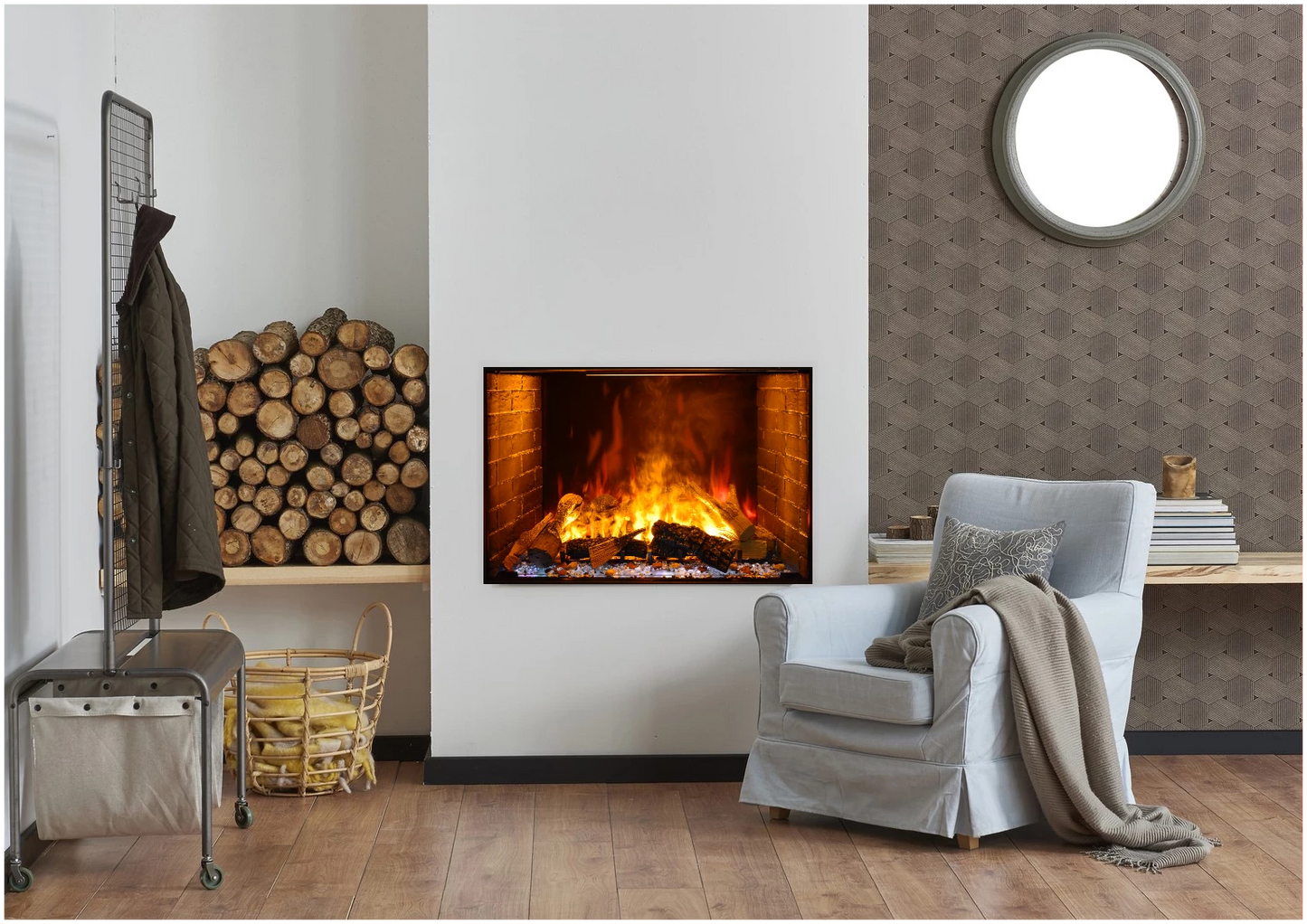 Amantii Signature Electric Fireplace Series Featuring the Optimyst® by Dimplex