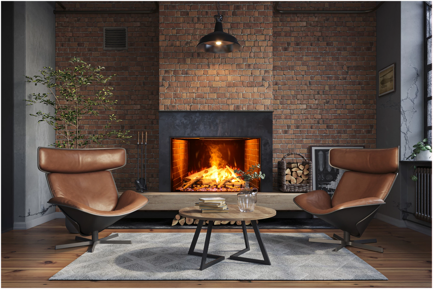 Amantii Signature Electric Fireplace Series Featuring the Optimyst® by Dimplex