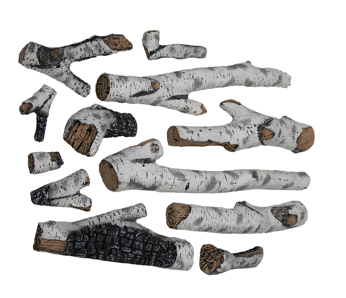 Birch 12 Piece Large Log set