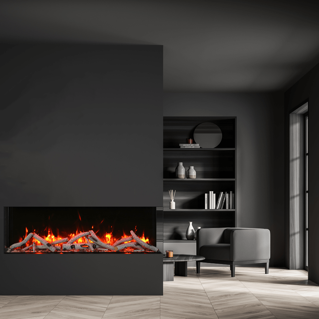 Amantii TRU VIEW SLIM LUMINA – 3 Sided Electric Fireplace