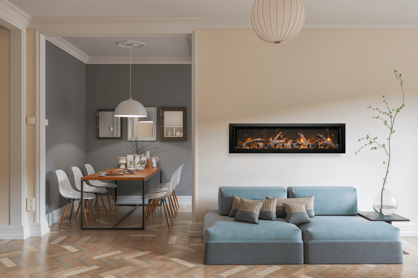 Amantii BI-DEEP Smart Electric Fireplace
