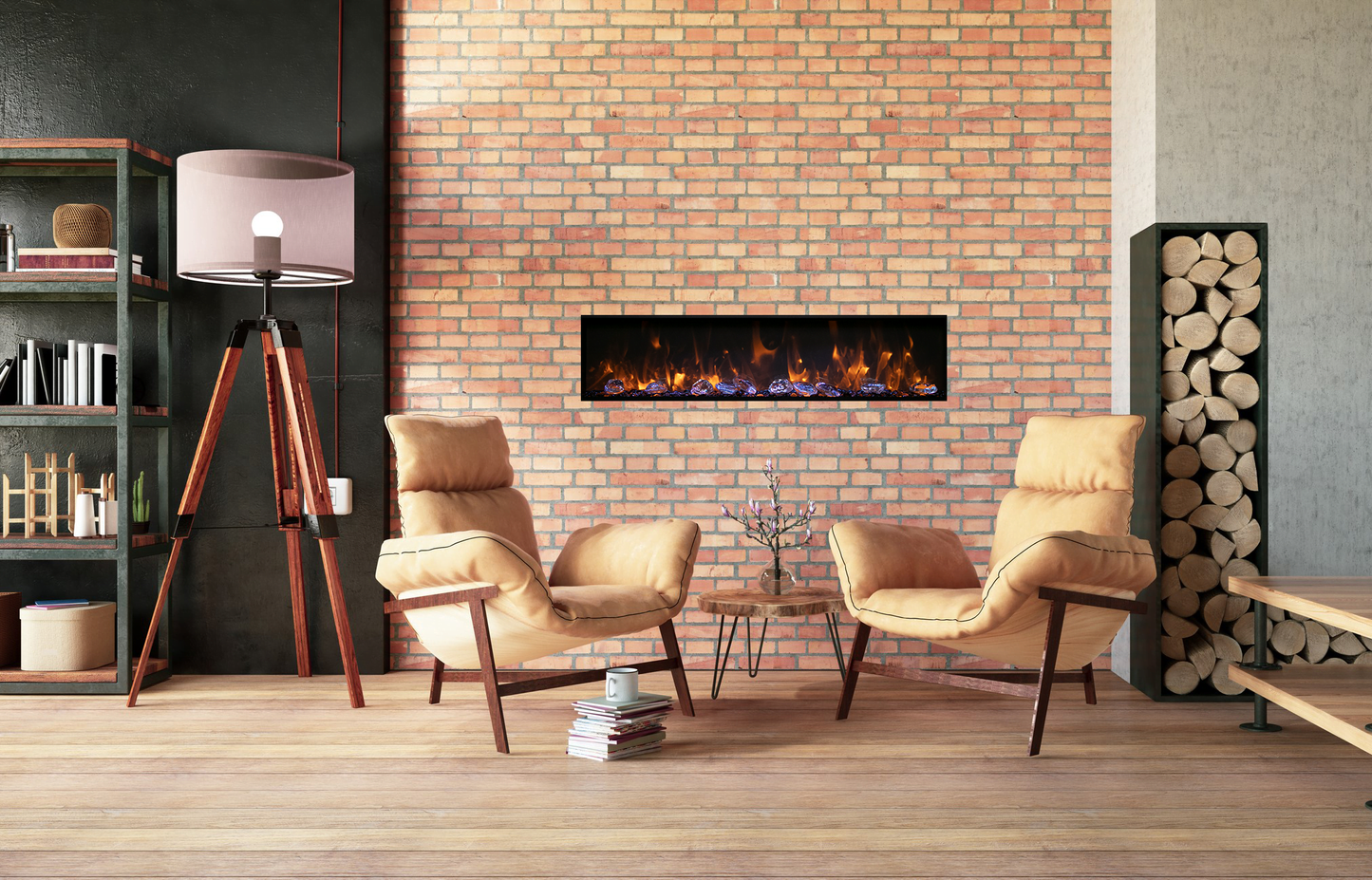 Amantii BI-DEEP Smart Electric Fireplace