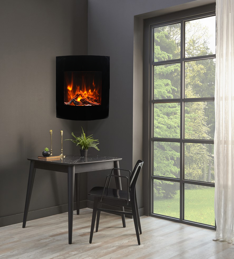 Amantii WM-BI-2428-VLR-BG Electric Fireplace