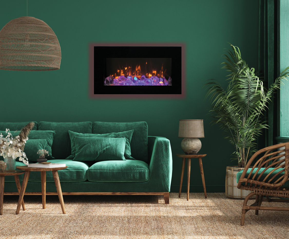 Amantii WM-FM-26-3623-BG-OOB-1 Electric Fireplace
