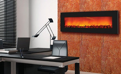 Amantii WM‐SLIM-36 Wall Mount Zero Clearance Electric Fireplace