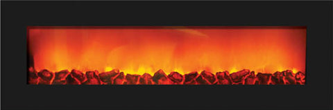 Amantii WM‐SLIM-36 Wall Mount Zero Clearance Electric Fireplace