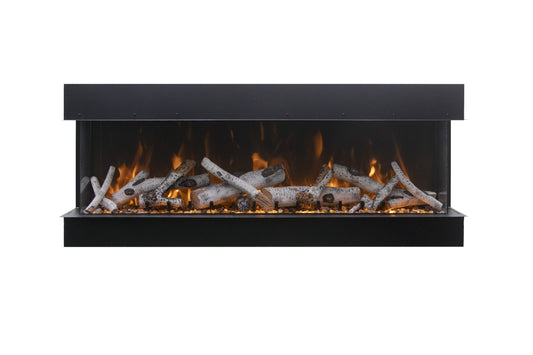 Amantii TRU VIEW Extra Tall- Extra Long LUMINA - 3 Sided Electric Fireplace