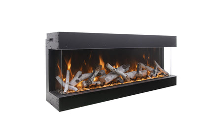 Amantii TRU VIEW Extra Tall- Extra Long LUMINA - 3 Sided Electric Fireplace