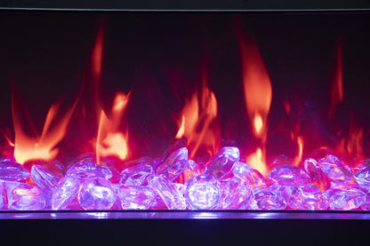 Amantii TRU VIEW Extra Tall- Extra Long LUMINA - 3 Sided Electric Fireplace (TRV XL XT)