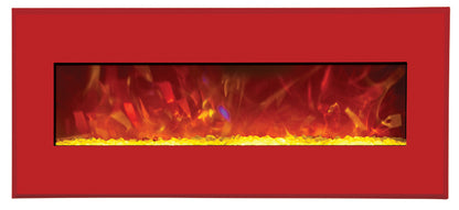 Amantii WM-BI-58-6421-CANDYAPPLERED Electric Fireplace