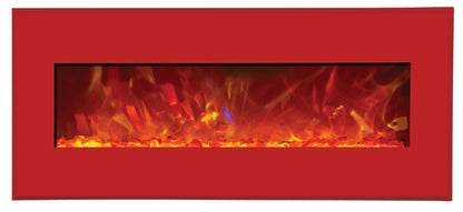 Amantii WM-BI-58-6421-CANDYAPPLERED Electric Fireplace