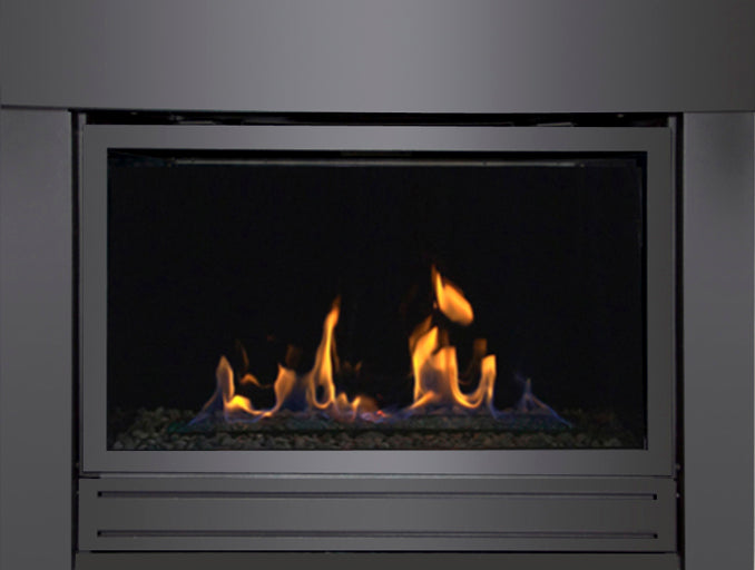 BRADLEY36 Direct Vent Linear Gas Fireplace Canned Heat